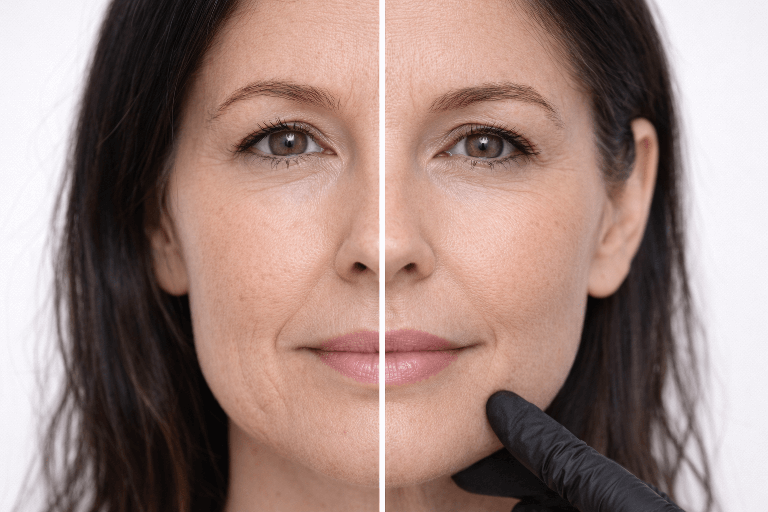 Relleno del surco nasogeniano con ácido hialurónico para suavizar las líneas de la sonrisa. Tratamiento enfocado a devolver volumen y frescura al rostro sin alterar la expresión natural. Corrección del surco nasogeniano en la zona norte de Madrid.